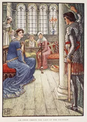 Sir Owen saluta la Signora della Fontana, da 